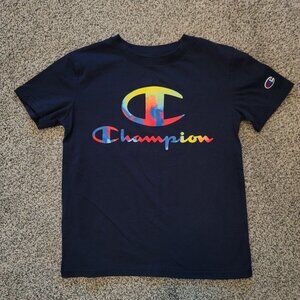 Champion Navy Unisex T-shirt Small, Nice Condition